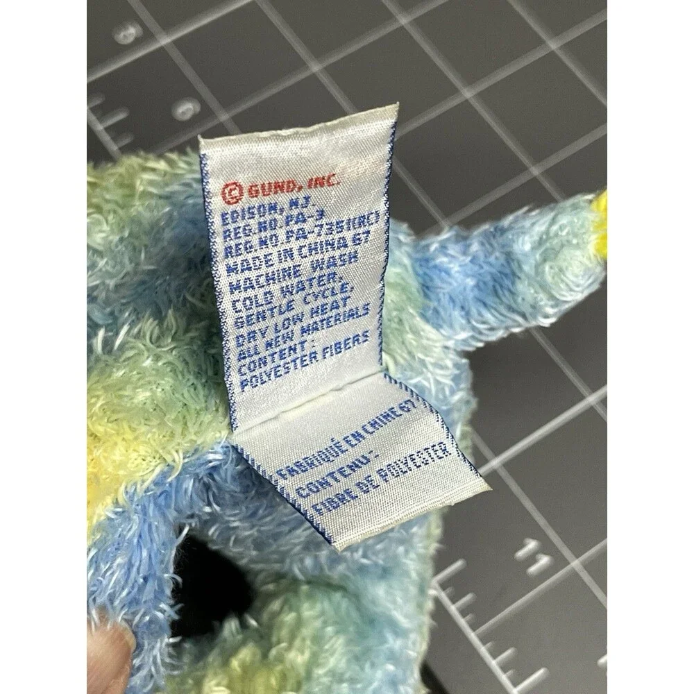 Baby Gund Sprinkles Hippo Soft Plush Rattle Toy Pastel Blue Yellow Lamb 58179